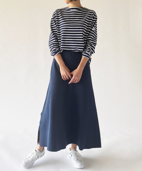 ORCIVAL（オーシバル）の「ORCIVAL | ボートネック長袖Tシャツ WOMEN（Tシャツ/カットソー・レディース・A/D/ホワイト系その他3/ブルー系その他5・1）」の8枚目の写真