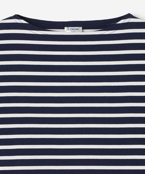 ORCIVAL（オーシバル）の「ORCIVAL | ボートネック長袖Tシャツ WOMEN（Tシャツ/カットソー・レディース・A/D/ホワイト系その他3/ブルー系その他5・1）」の16枚目の写真
