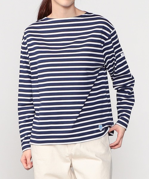 ORCIVAL（オーシバル）の「ORCIVAL | ボートネック長袖Tシャツ WOMEN（Tシャツ/カットソー・レディース・A/D/ホワイト系その他3/ブルー系その他5・1）」の11枚目の写真