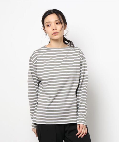 ORCIVAL（オーシバル）の「ORCIVAL | ボートネック長袖Tシャツ WOMEN（Tシャツ/カットソー・レディース・A/D/ホワイト系その他3/ブルー系その他5・1）」の21枚目の写真