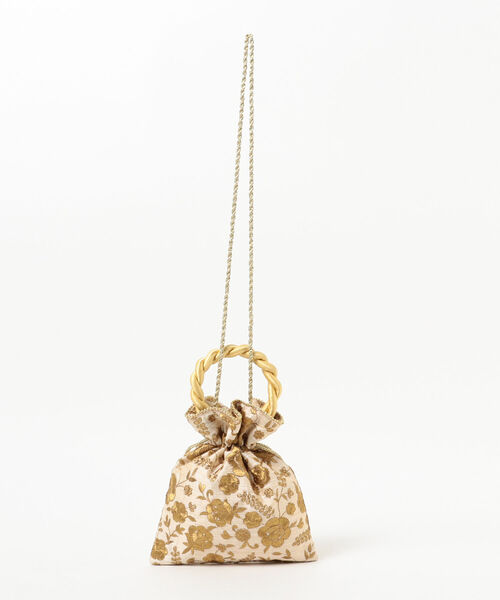 Ray BEAMS（レイビームス）の「DIR69 × Ray BEAMS / 別注 刺繍 巾着バッグ（トートバッグ・レディース・レッド/ゴールド・ONE SIZE）」の8枚目の写真