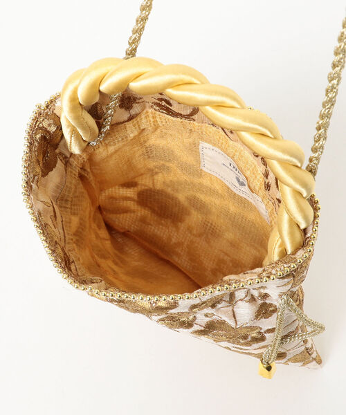 Ray BEAMS（レイビームス）の「DIR69 × Ray BEAMS / 別注 刺繍 巾着バッグ（トートバッグ・レディース・レッド/ゴールド・ONE SIZE）」の12枚目の写真