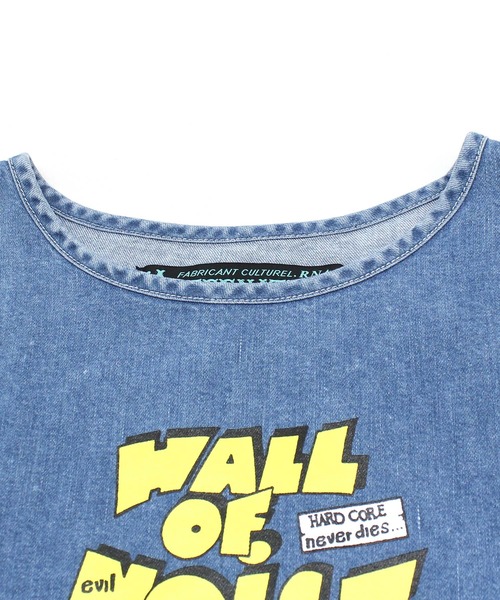 RNA（アールエヌエー）の「B2694 ウェーブシームデニムシャツ（シャツ/ブラウス・レディース・ホワイト/ライトインディゴブルー/スミクロ・MEDIUM）」の9枚目の写真