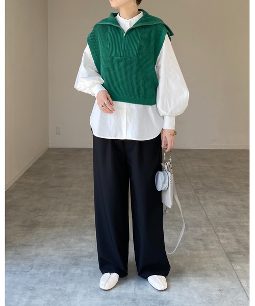 She's Closet(シーズクローゼット)の「美シルエットタック入りハイウエストストレートワイドパンツ(その他パンツ・レディース・ブラック/ベージュ/グリーン/サンドベージュ・M/L)」の10枚目の写真
