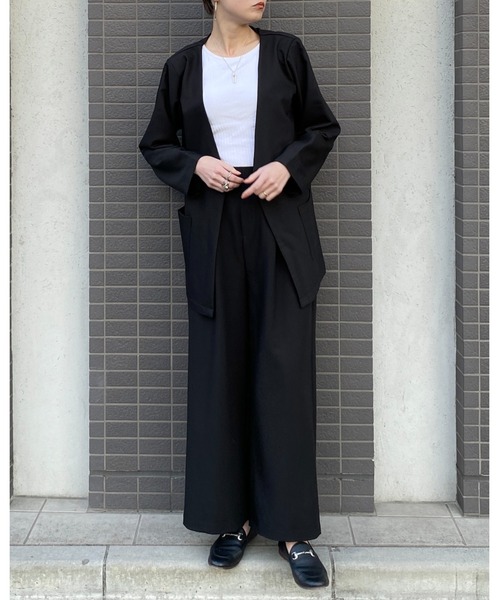 She's Closet(シーズクローゼット)の「美シルエットタック入りハイウエストストレートワイドパンツ(その他パンツ・レディース・ブラック/ベージュ/グリーン/サンドベージュ・M/L)」の15枚目の写真