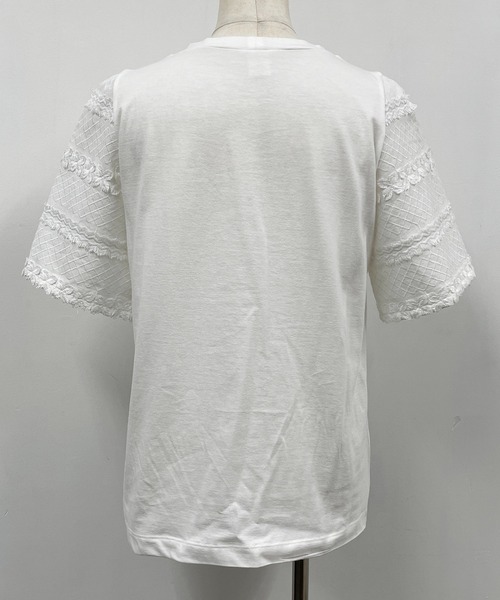 BE NEAT（ビーニート）の「袖刺繍プルオーバー（Tシャツ/カットソー・レディース・ブラック/オフホワイト・M）」の11枚目の写真