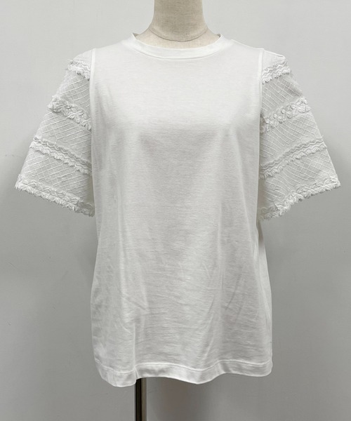 BE NEAT（ビーニート）の「袖刺繍プルオーバー（Tシャツ/カットソー・レディース・ブラック/オフホワイト・M）」の14枚目の写真