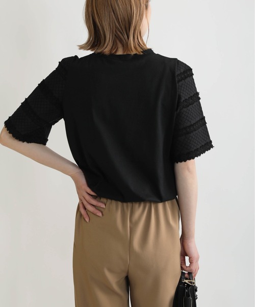 BE NEAT（ビーニート）の「袖刺繍プルオーバー（Tシャツ/カットソー・レディース・ブラック/オフホワイト・M）」の15枚目の写真