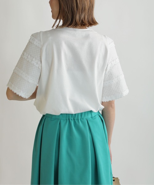 BE NEAT（ビーニート）の「袖刺繍プルオーバー（Tシャツ/カットソー・レディース・ブラック/オフホワイト・M）」の20枚目の写真