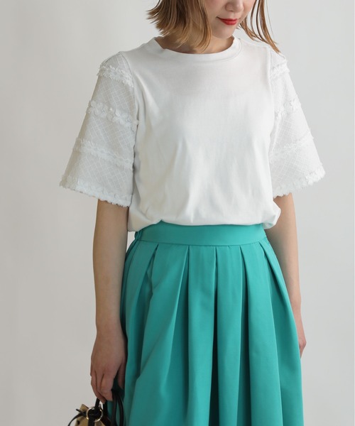 BE NEAT（ビーニート）の「袖刺繍プルオーバー（Tシャツ/カットソー・レディース・ブラック/オフホワイト・M）」の10枚目の写真