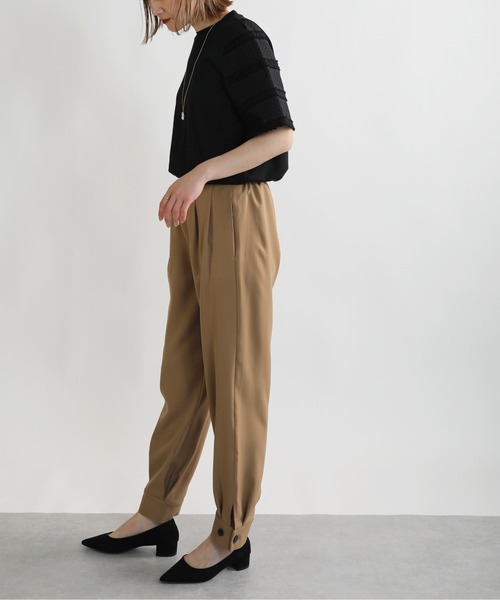 BE NEAT（ビーニート）の「袖刺繍プルオーバー（Tシャツ/カットソー・レディース・ブラック/オフホワイト・M）」の3枚目の写真