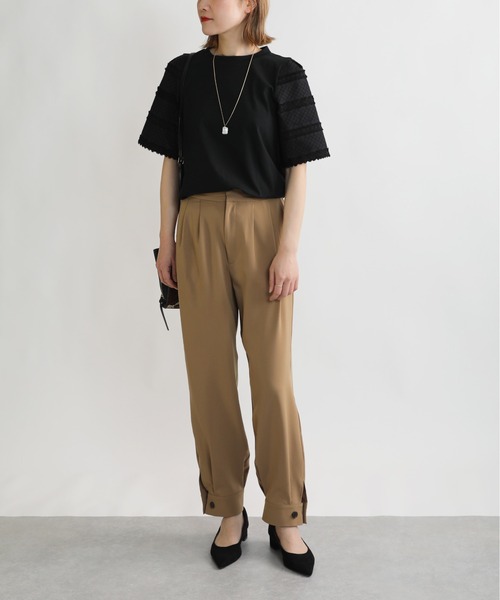 BE NEAT（ビーニート）の「袖刺繍プルオーバー（Tシャツ/カットソー・レディース・ブラック/オフホワイト・M）」の19枚目の写真