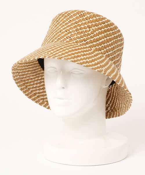 N.（N. Natural Beauty Basic）（エヌエヌナチュラルビューティーベーシック）の「ペーパーバケットハット（ハット・レディース・ブラック/ベージュ・FREE）」の8枚目の写真