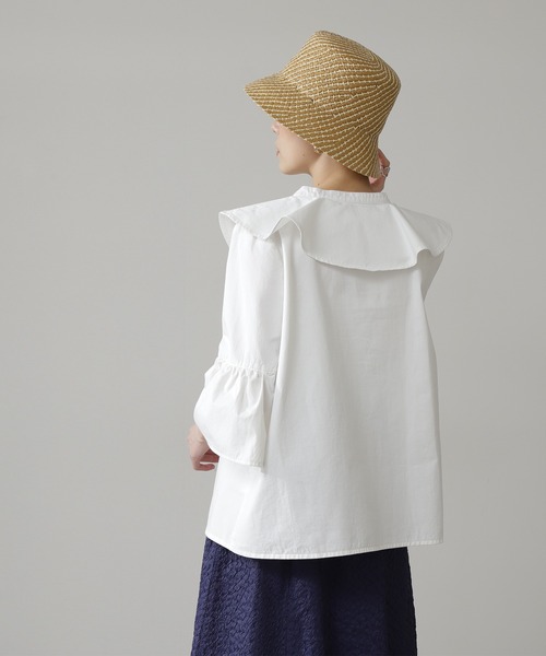 N.（N. Natural Beauty Basic）（エヌエヌナチュラルビューティーベーシック）の「ペーパーバケットハット（ハット・レディース・ブラック/ベージュ・FREE）」の7枚目の写真