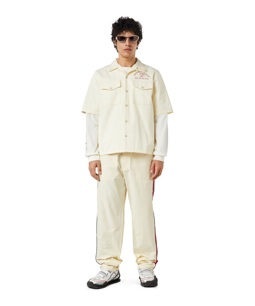 DIESEL（ディーゼル）の「メンズ シャツ ボウリングシャツ サステナブル（シャツ/ブラウス・メンズ・グリーン/ホワイト系その他/ブルー・X-LARGE/LARGE/X-SMALL/SMALL/MEDIUM/XX-LARGE）」の6枚目の写真