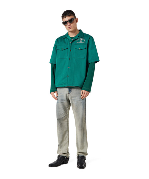 DIESEL（ディーゼル）の「メンズ シャツ ボウリングシャツ サステナブル（シャツ/ブラウス・メンズ・グリーン/ホワイト系その他/ブルー・X-LARGE/LARGE/X-SMALL/SMALL/MEDIUM/XX-LARGE）」の13枚目の写真