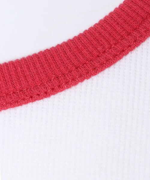 INGNI（イング）の「フロントサークルロゴリンガーリブTシャツ（Tシャツ/カットソー・レディース・ホワイト×レッド/ホワイト×ブラック/ブラック×ホワイト/ブルー系2・M）」の9枚目の写真