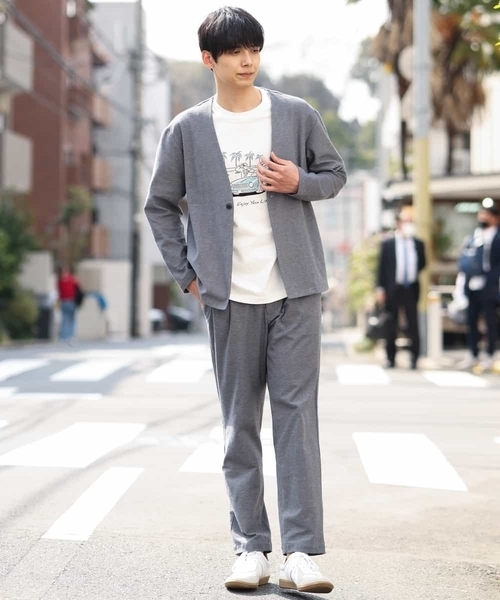 a.v.v（アーヴェヴェ）の「【速乾】リラックススーツイージーパンツ（その他パンツ・メンズ・ネイビー/グレー・44/50/48/46）」の9枚目の写真