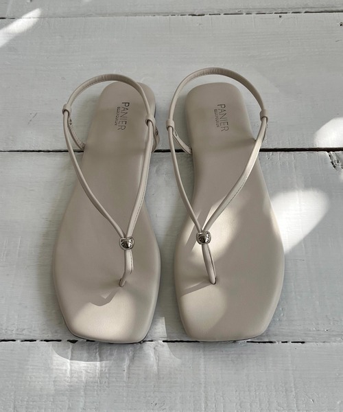 CAPRICIEUX LE'MAGE（カプリシューレマージュ）の「バックストラップビーサン（その他シューズ・レディース・オフホワイト/ブラック/カーキ・M/L）」の22枚目の写真