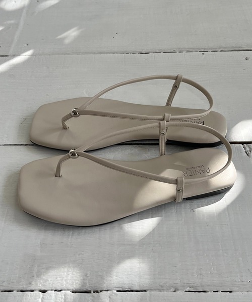 CAPRICIEUX LE'MAGE（カプリシューレマージュ）の「バックストラップビーサン（その他シューズ・レディース・オフホワイト/ブラック/カーキ・M/L）」の20枚目の写真