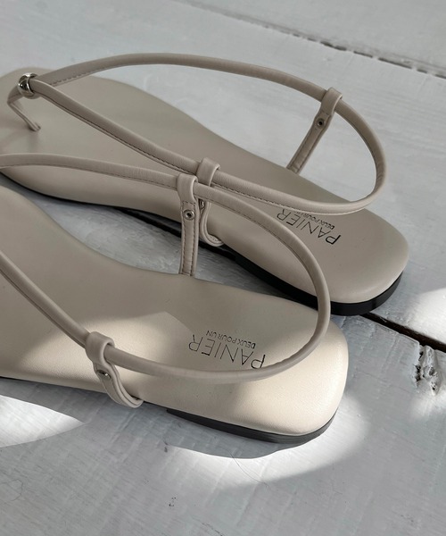 CAPRICIEUX LE'MAGE（カプリシューレマージュ）の「バックストラップビーサン（その他シューズ・レディース・オフホワイト/ブラック/カーキ・M/L）」の10枚目の写真