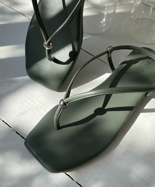 CAPRICIEUX LE'MAGE（カプリシューレマージュ）の「バックストラップビーサン（その他シューズ・レディース・オフホワイト/ブラック/カーキ・M/L）」の21枚目の写真