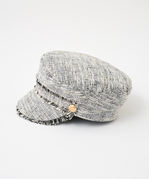 COLONY 2139(コロニートゥーワンスリーナイン)の「ツイードキャスケット(キャスケット・レディース・アイボリー/グレー・FREE)」の18枚目の写真