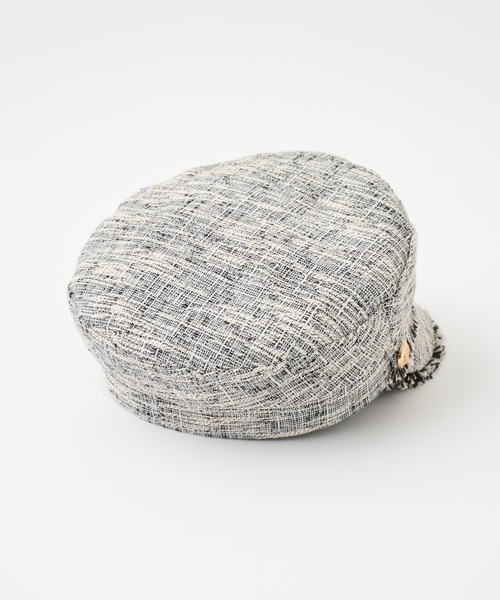 COLONY 2139(コロニートゥーワンスリーナイン)の「ツイードキャスケット(キャスケット・レディース・アイボリー/グレー・FREE)」の9枚目の写真