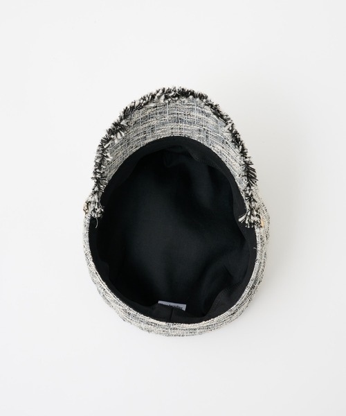 COLONY 2139(コロニートゥーワンスリーナイン)の「ツイードキャスケット(キャスケット・レディース・アイボリー/グレー・FREE)」の16枚目の写真