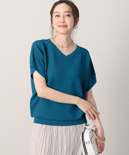 新品未使用タグ付き　アンタイトル　前後2WAY フレンチスリーブニット　M 楽天市場】【再入荷！】前後2WAY フレンチスリーブニット／アン