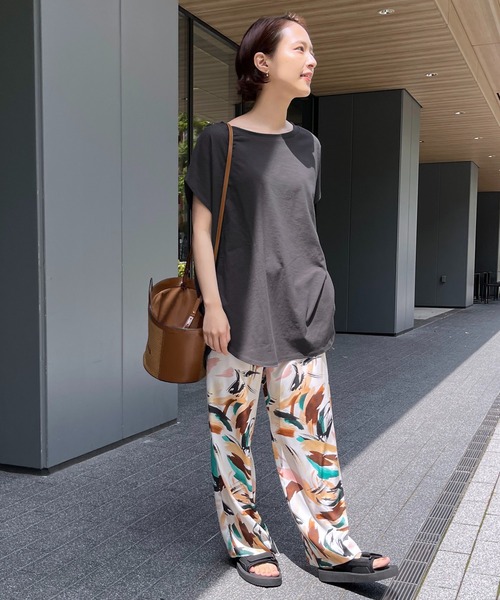 Spick & Span（スピックアンドスパン）の「COOL TOUCH ヴィンテージ天竺フレンチT（Tシャツ/カットソー・レディース・ホワイト/グレー/ブルー/グリーン・FREE）」の15枚目の写真