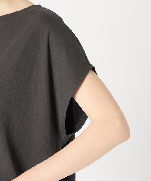Spick & Span（スピックアンドスパン）の「COOL TOUCH ヴィンテージ天竺フレンチT（Tシャツ/カットソー・レディース・ホワイト/グレー/ブルー/グリーン・FREE）」の19枚目の写真