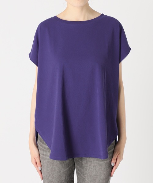 Spick & Span（スピックアンドスパン）の「COOL TOUCH ヴィンテージ天竺フレンチT（Tシャツ/カットソー・レディース・ホワイト/グレー/ブルー/グリーン・FREE）」の20枚目の写真