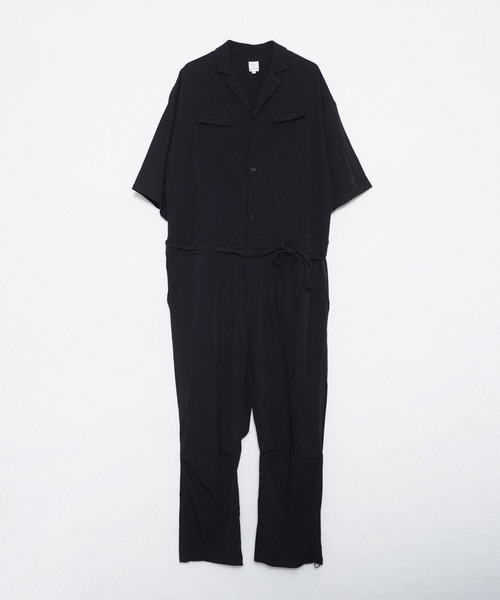 Revo. TR OPEN COLLAR JUMP SUITS オープンカラー ジャンプスーツ オールインワン