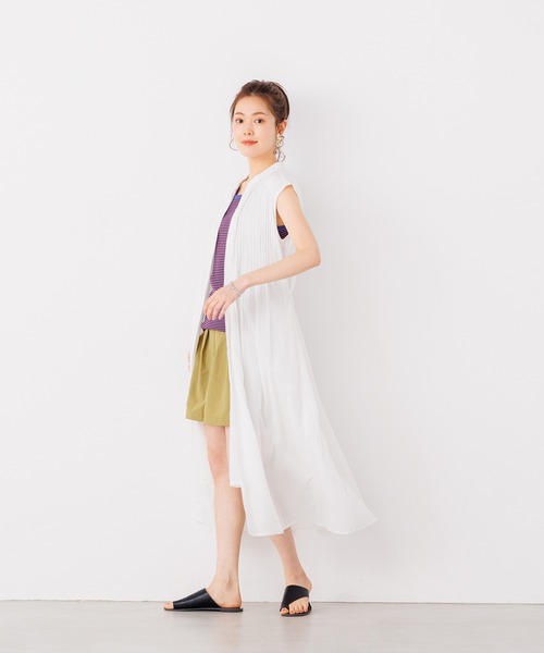 HOUSE OF LOTUS コットンボイルピンタックワンピース　パープル　M HOUSE OF LOTUS コットンボイルピンタックワンピース パープル M