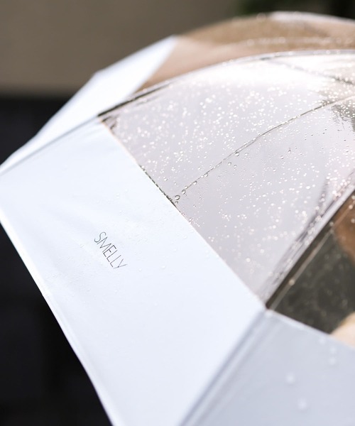 SMELLY（スメリー）の「プーリアビニール傘（長傘・レディース・パープル/グレー/ミント/クリア/ブルー系その他/オレンジ系その他・FREE）」の5枚目の写真