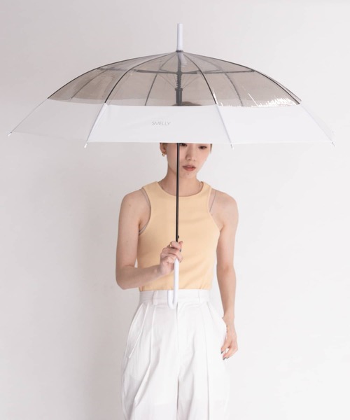 SMELLY（スメリー）の「プーリアビニール傘（長傘・レディース・パープル/グレー/ミント/クリア/ブルー系その他/オレンジ系その他・FREE）」の22枚目の写真