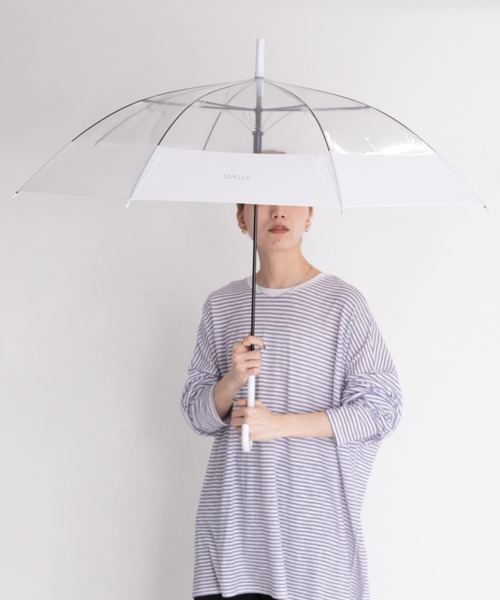 SMELLY（スメリー）の「プーリアビニール傘（長傘・レディース・パープル/グレー/ミント/クリア/ブルー系その他/オレンジ系その他・FREE）」の17枚目の写真