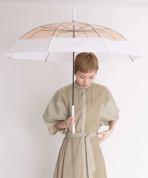 SMELLY（スメリー）の「プーリアビニール傘（長傘・レディース・パープル/グレー/ミント/クリア/ブルー系その他/オレンジ系その他・FREE）」の7枚目の写真