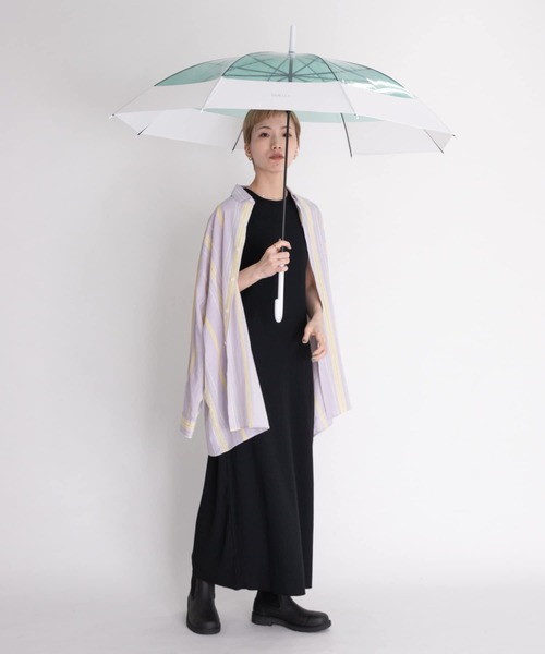 SMELLY（スメリー）の「プーリアビニール傘（長傘・レディース・パープル/グレー/ミント/クリア/ブルー系その他/オレンジ系その他・FREE）」の14枚目の写真