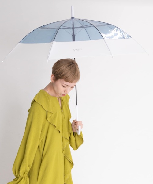 SMELLY（スメリー）の「プーリアビニール傘（長傘・レディース・パープル/グレー/ミント/クリア/ブルー系その他/オレンジ系その他・FREE）」の21枚目の写真