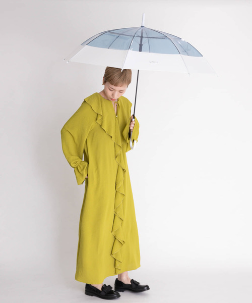 SMELLY（スメリー）の「プーリアビニール傘（長傘・レディース・パープル/グレー/ミント/クリア/ブルー系その他/オレンジ系その他・FREE）」の16枚目の写真