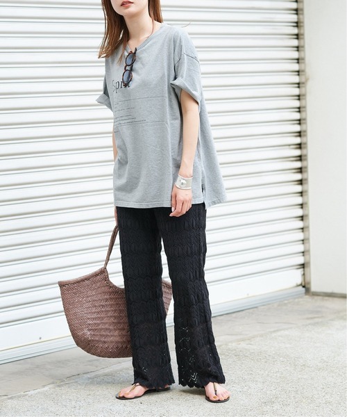 FRAMeWORK(フレームワーク)の「ESPRITプリントTシャツ(Tシャツ/カットソー・レディース・ホワイト/グレー系その他/ネイビー/カーキ・FREE)」の10枚目の写真