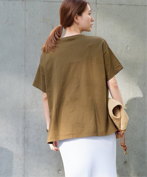FRAMeWORK(フレームワーク)の「ESPRITプリントTシャツ(Tシャツ/カットソー・レディース・ホワイト/グレー系その他/ネイビー/カーキ・FREE)」の18枚目の写真