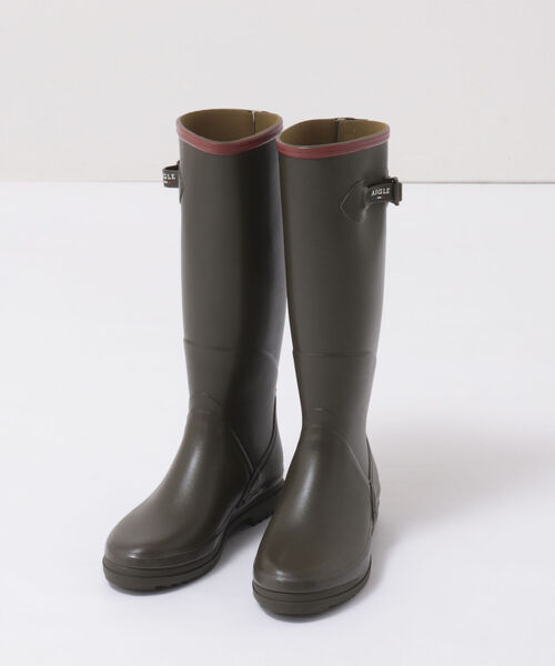 AIGLE（エーグル）の「【AIGLE/ エーグル】◇【WEB限定】シャンタベル2ラバーブーツ（レインシューズ・レディース・ベージュ系その他3/ブラック・37/38/36）」の13枚目の写真
