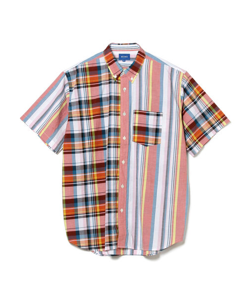 BEAMS（ビームス）の「BEAMS / マドラスチェック クレイジーパターン シャツ（シャツ/ブラウス・メンズ・レッド/ブルー・SMALL/MEDIUM/LARGE/X-LARGE）」の9枚目の写真