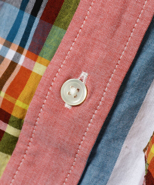 BEAMS（ビームス）の「BEAMS / マドラスチェック クレイジーパターン シャツ（シャツ/ブラウス・メンズ・レッド/ブルー・SMALL/MEDIUM/LARGE/X-LARGE）」の13枚目の写真