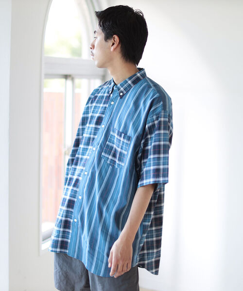 BEAMS（ビームス）の「BEAMS / マドラスチェック クレイジーパターン シャツ（シャツ/ブラウス・メンズ・レッド/ブルー・SMALL/MEDIUM/LARGE/X-LARGE）」の20枚目の写真