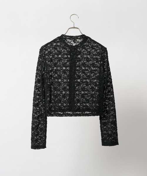 FEKETE（フェケテ）の「ROUND NECK CARDIGAN (SET-UP) / レース