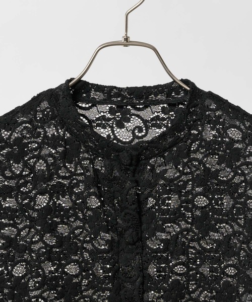 FEKETE（フェケテ）の「ROUND NECK CARDIGAN (SET-UP) / レース